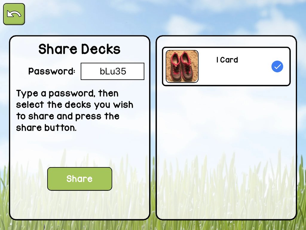 Sharing interface